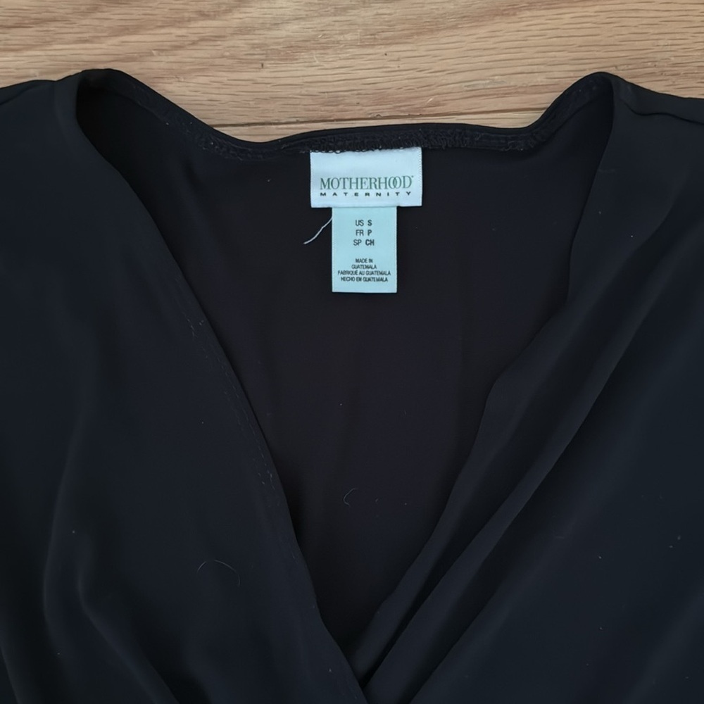 Motherhood | black midi maternity dress | size S - Picture 2 of 5